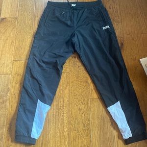 PINK joggers with pockets and elastic at bottom